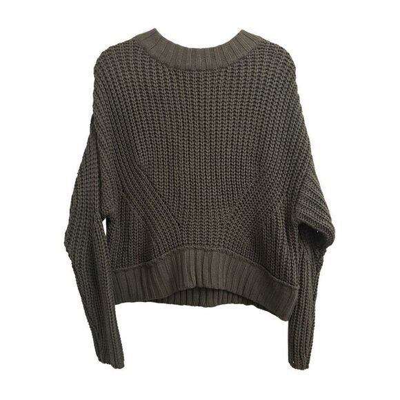 Moon & Madison Dolman Sleeve Oversized Chunky Sweater size S Olive Green - Picture 1 of 6